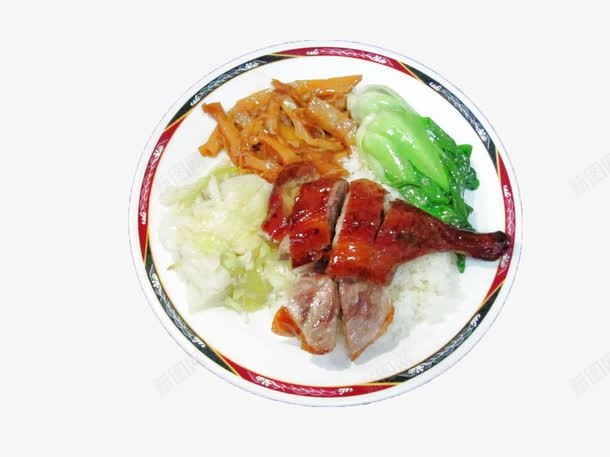 鸭腿饭png免抠素材_88icon https://88icon.com 美食 食物 饭