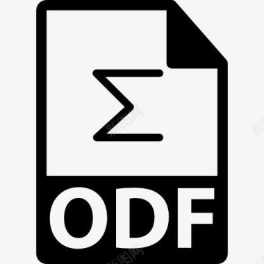 延伸路面ODF文件格式变图标图标