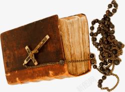 古典十字架书籍素材