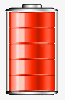 电池电满格红色爆表电池高清图片