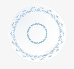 青花瓷花纹盘子瓷盘子产品实物素材