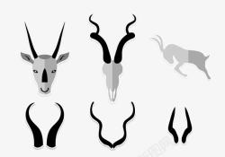 插图角羚羊非洲野生动物园素材