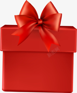 手绘红色礼物盒素材
