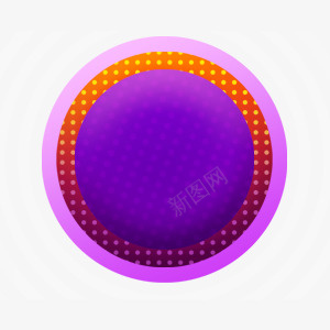 紫色炫彩圆形图标图标