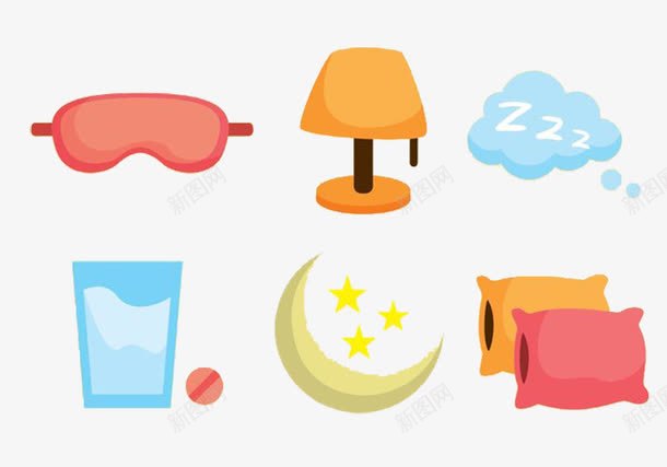 眼罩休息枕头睡眠png免抠素材_88icon https://88icon.com 休息 枕头 眼罩 睡眠