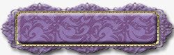 紫色花纹标题栏素材