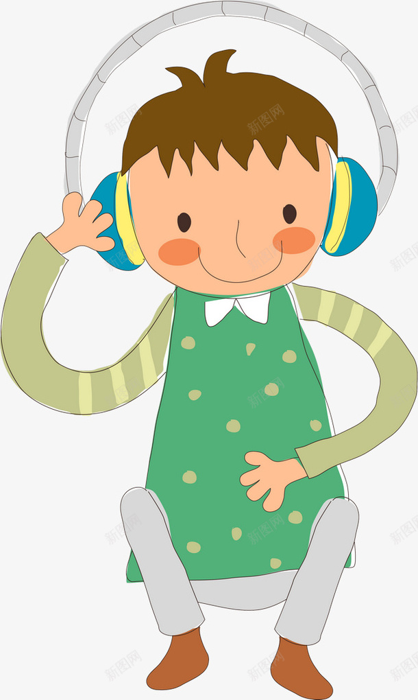 听音乐的男孩png免抠素材_88icon https://88icon.com 卡通手绘 听音乐 手绘人物 男孩 耳机
