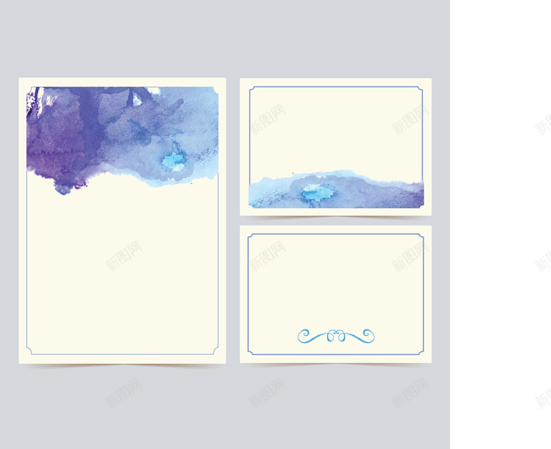 婚礼邀请卡矢量图ai设计背景_88icon https://88icon.com 婚礼 梦幻 水彩 浪漫 请柬 邀请卡祝福白色 矢量图