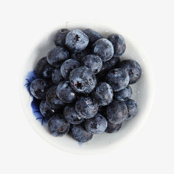 盘子装蓝莓蓝莓蓝莓粒素材