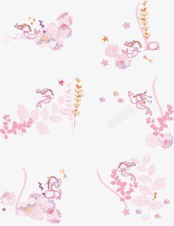 粉色背景底纹素材