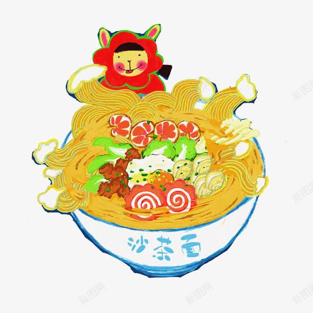 沙茶面png免抠素材_88icon https://88icon.com 小吃 面条 食品 餐饮