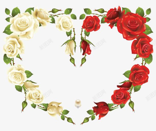 玫瑰花爱心背景png免抠素材_88icon https://88icon.com 爱心 玫瑰花 白玫瑰花瓣 素材背景 花瓣