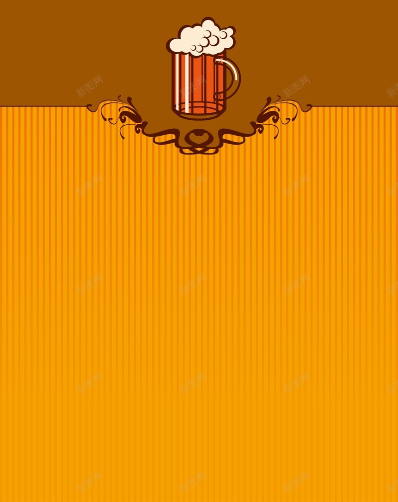 矢量复古手绘啤酒背景ai设计背景_88icon https://88icon.com 啤酒 复古 手绘 橙色 海报 矢量 美食 背景 餐饮 矢量图