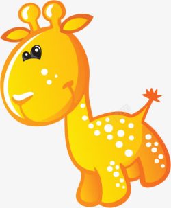 漫画长颈鹿儿童海报素材