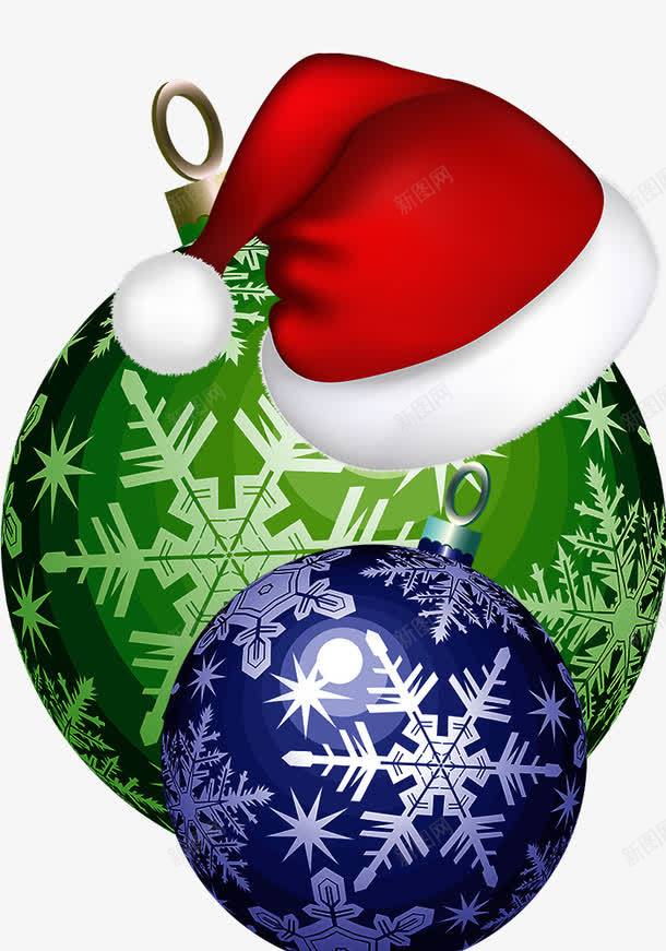 红色圣诞帽和礼物球png免抠素材_88icon https://88icon.com 圣诞帽 圣诞节素材 礼物球 红色 绿色 蓝色