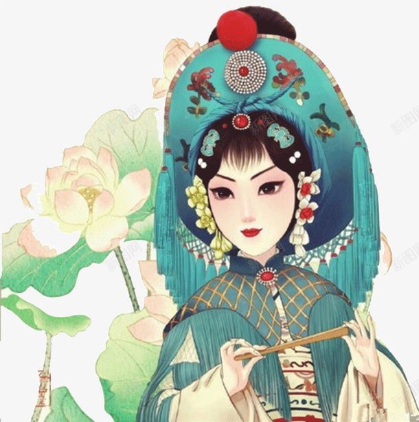 卡通版古代唯美女子png免抠素材_88icon https://88icon.com 卡通 古代 唯美 女人 女子