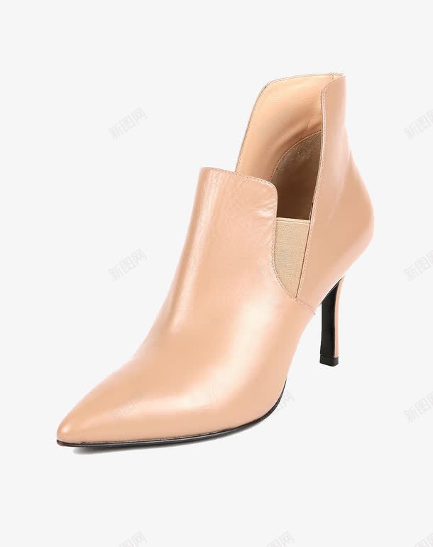裸色牛皮革低帮单鞋png免抠素材_88icon https://88icon.com blocco5 产品实物 低帮 尖头 裸色 高跟鞋