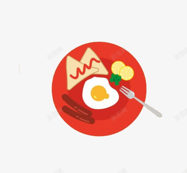 盘子上的食物png免抠素材_88icon https://88icon.com png图形 png装饰 手绘 盘子 装饰 食物