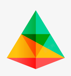 彩色三角形矢量图素材