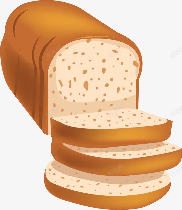 褐色面包png免抠素材_88icon https://88icon.com 烤制 现烤面包 粗粮面包 褐色 面包