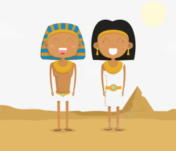 埃及文化法老皇后矢量图素材
