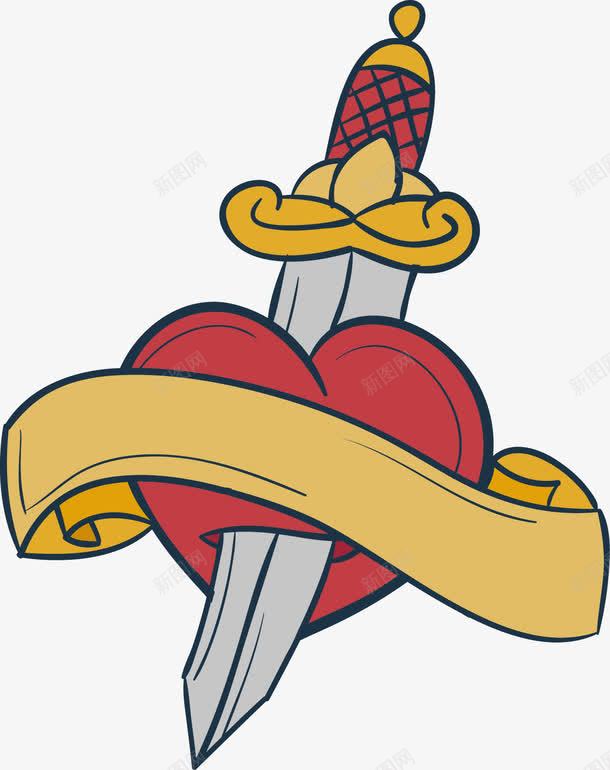 卡通爱心与鸽子矢量图ai免抠素材_88icon https://88icon.com 剑 情人节 爱心 矢量图