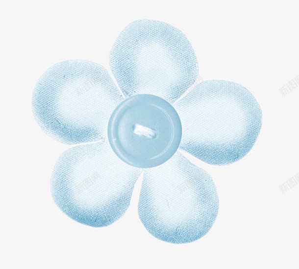 蓝色花瓣png免抠素材_88icon https://88icon.com 卡通小花 卡通花朵 植物 花瓣