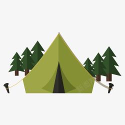 野营露营的风景素材