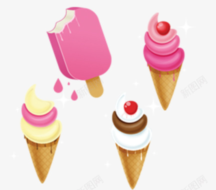 巧克力love4个冰淇淋图标图标