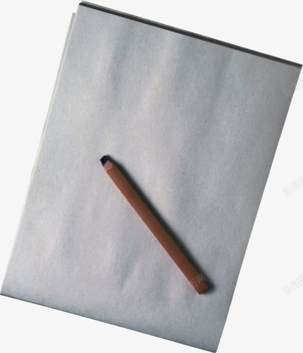 白色速写纸png免抠素材_88icon https://88icon.com 办公用品 学习用品 纸 速写本 铅笔