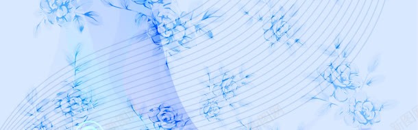 饰花朵玫瑰蓝色线条jpg设计背景_88icon https://88icon.com 玫瑰 线条 花朵 蓝色