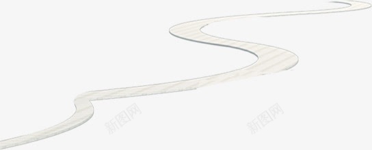 蜿蜒的白色小路png免抠素材_88icon https://88icon.com 小路 曲折道路 白色 蜿蜒