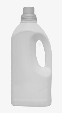 纯白色带提手的塑料瓶罐实物素材