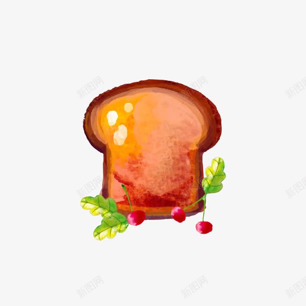 水彩绘面包片png免抠素材_88icon https://88icon.com 手绘面包 水彩绘 背景装饰 面包 食物