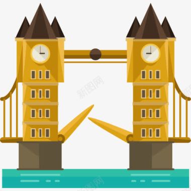 伦敦大桥图标图标