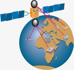 地球绿洲卫星作用高清图片