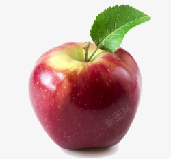 新鲜红色苹果素材