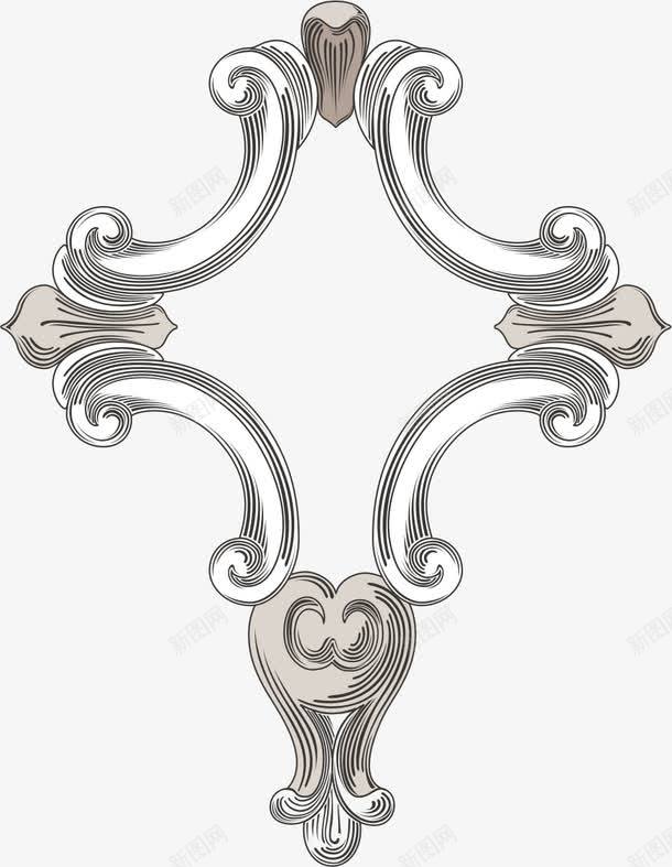欧式复古花纹边框装饰元素png免抠素材_88icon https://88icon.com 古典花边 外框 花纹 角花 边框 边角角框