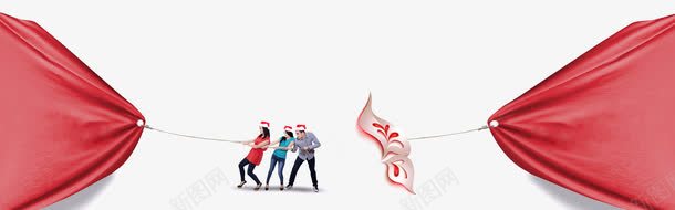 被人拉着的红色绸子png免抠素材_88icon https://88icon.com 海报背景 红色 红色绸子 绸子