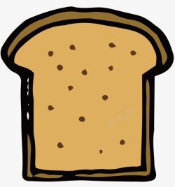 一块吐司面包一块吐司面包矢量图高清图片