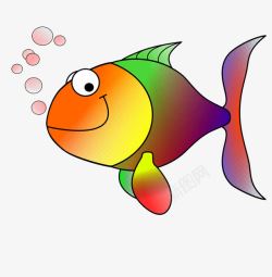 泡泡鱼彩色的泡泡鱼高清图片