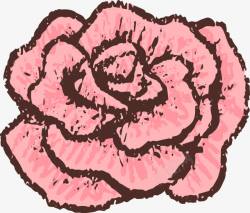 手绘玫瑰花素材