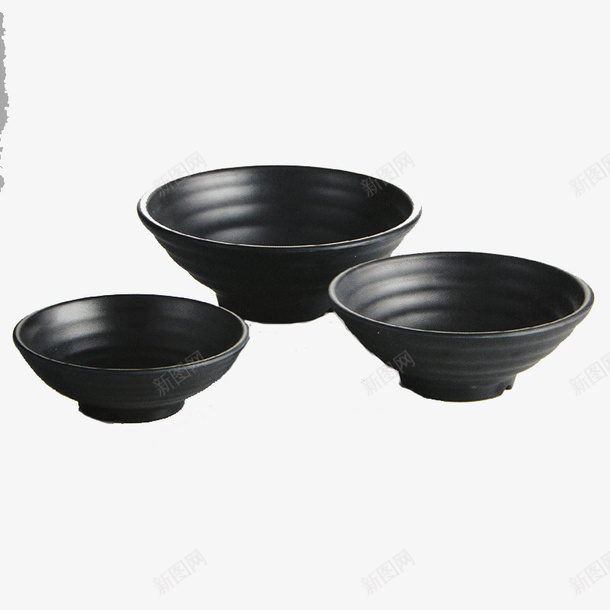 三个黑色的碗png免抠素材_88icon https://88icon.com 三个碗 简约 黑色