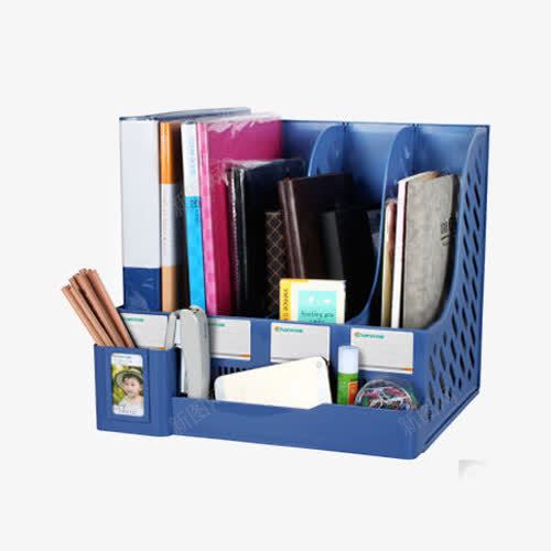 创易加厚文件栏文件架png免抠素材_88icon https://88icon.com 产品实物 文件夹 自带收纳盒多功能 资料架 资料框