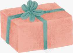 手绘风节日粉色礼盒矢量图素材