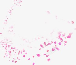 飞舞的粉色花瓣素材