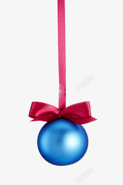 圣诞装饰蓝球素材