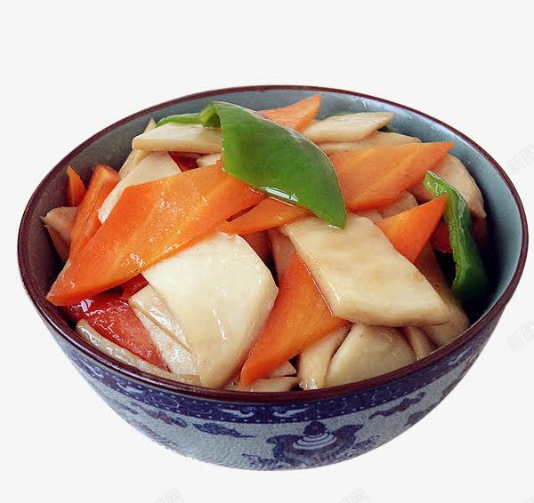 杏鲍菇炒胡萝卜png免抠素材_88icon https://88icon.com 家常菜 快手健康菜 杏鲍菇 美食 美食素材 胡萝卜 青椒 餐饮