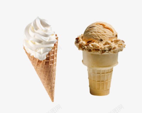 甜筒冰淇淋手绘食物图标图标