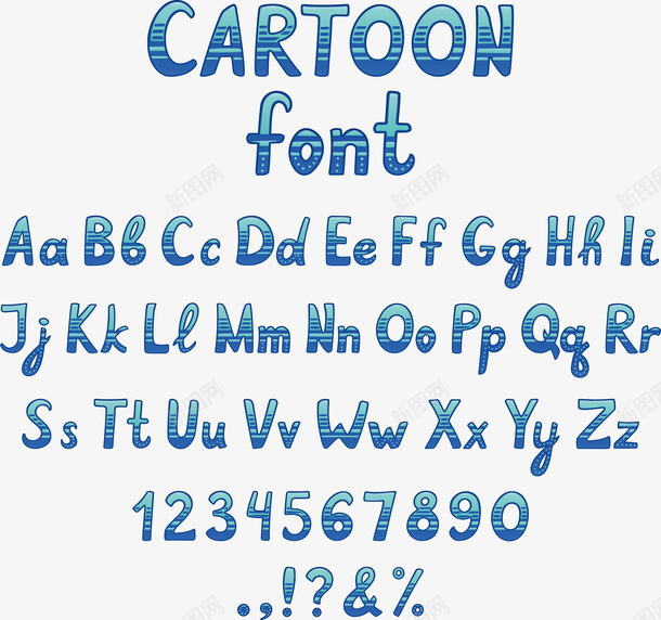 蓝色卡通英文字母矢量图eps免抠素材_88icon https://88icon.com 矢量png 艺术字 英文字母 英文艺术字 蓝色字母 蓝色英文 矢量图